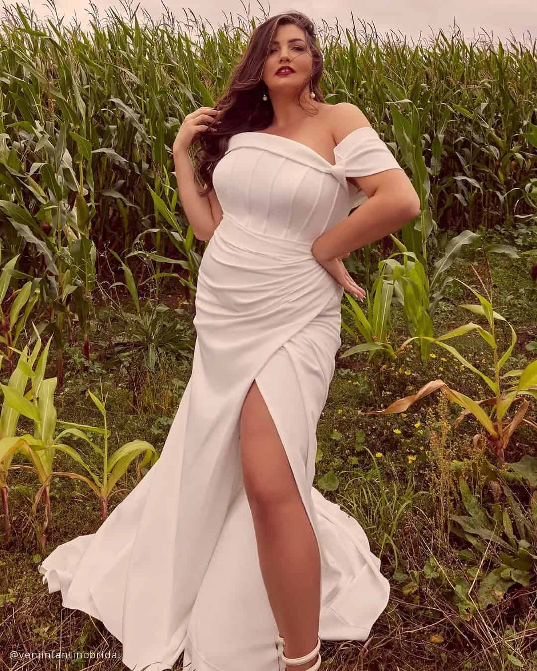 Bohemian Plus Size Wedding Dresses