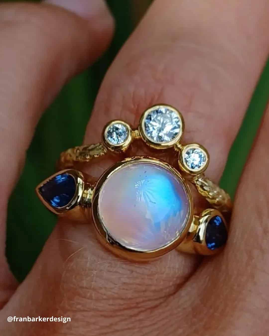 Rings With Round Cut Opal