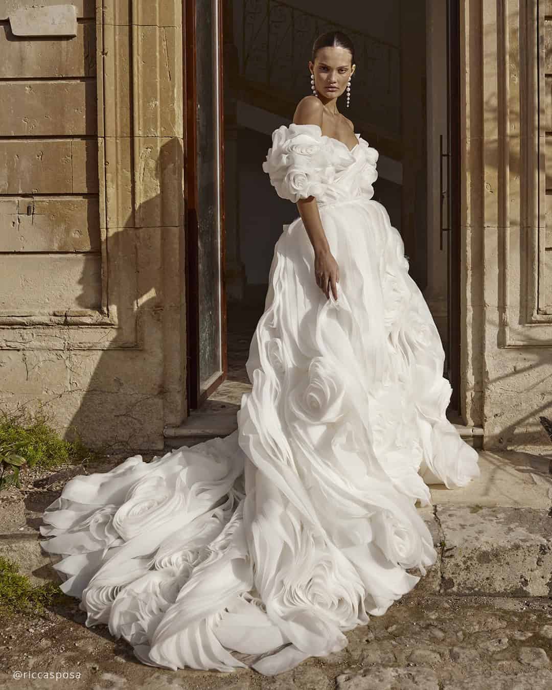 White Wedding Dresses Floral