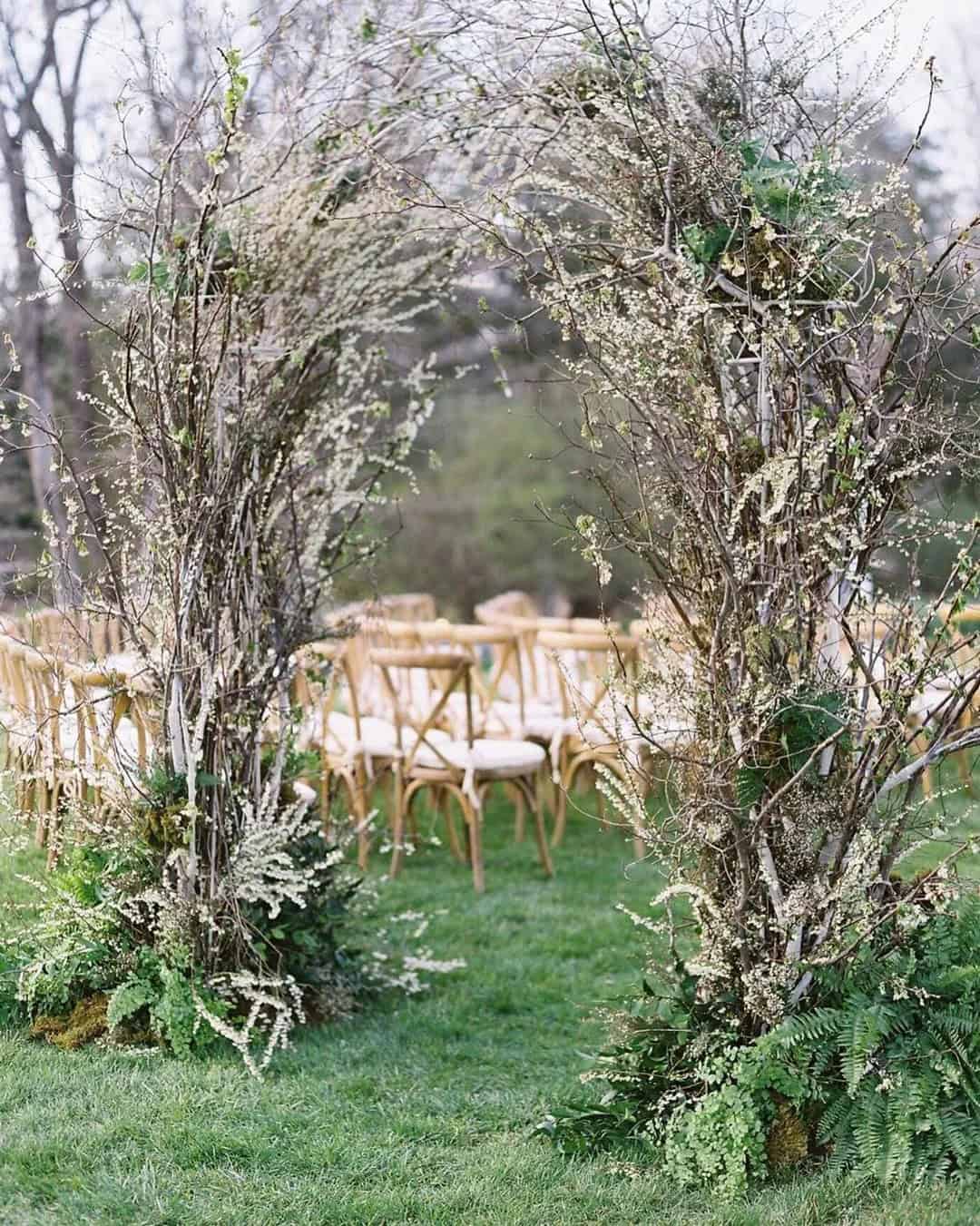 Fall Wedding Ceremony Decor