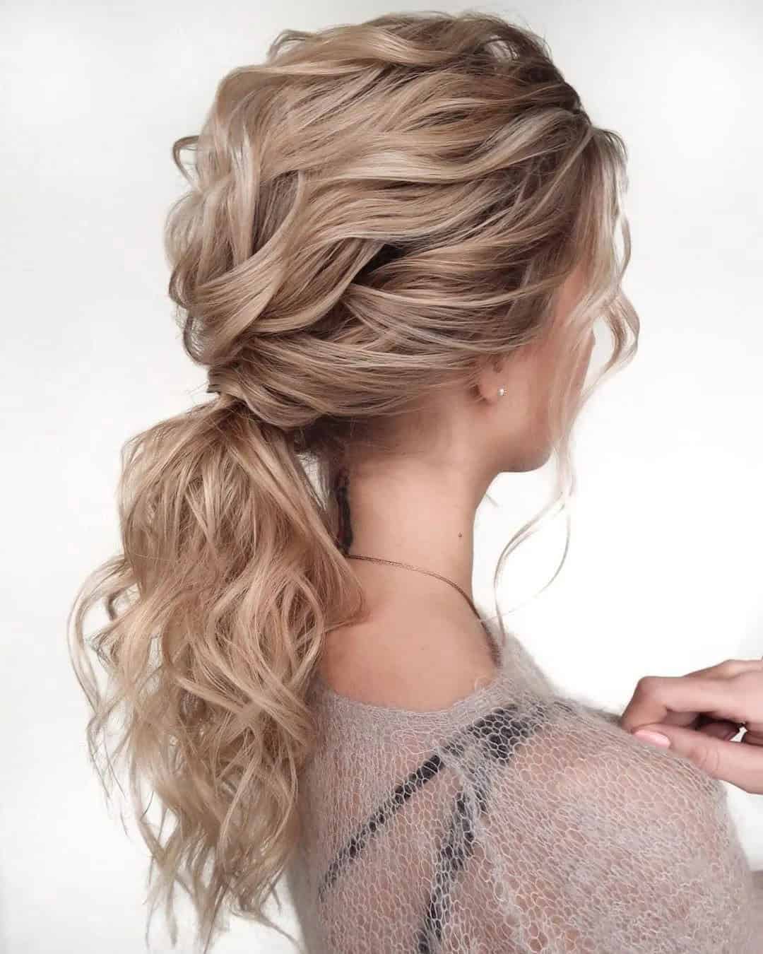 Long Wedding Ponytail