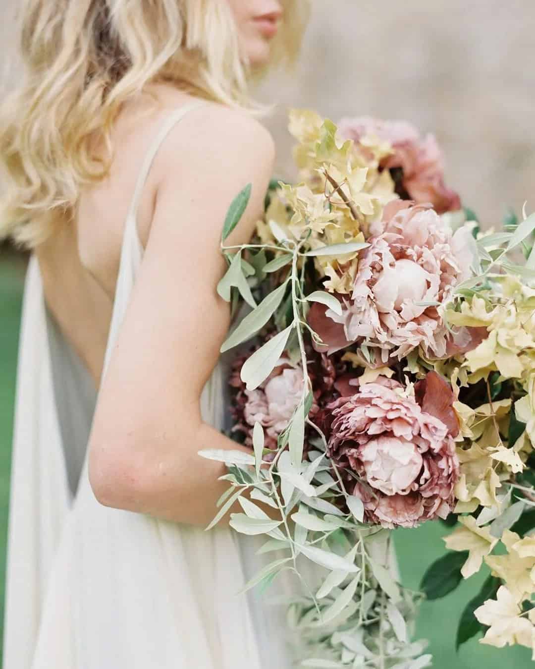 Dusty Rose Wedding Bouquets