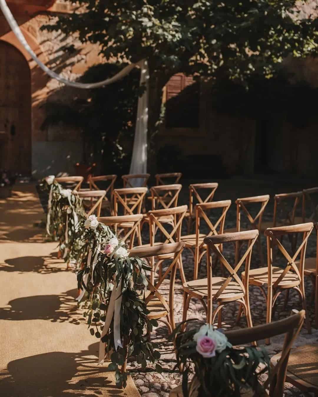 Stunning Wedding Aisle For Country Wedding