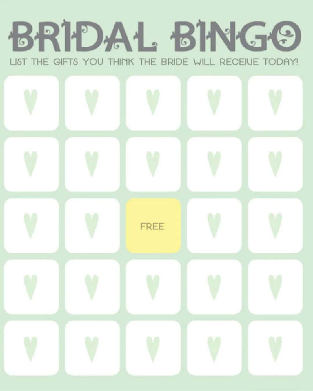 Free Printable Bachelorette Bingo