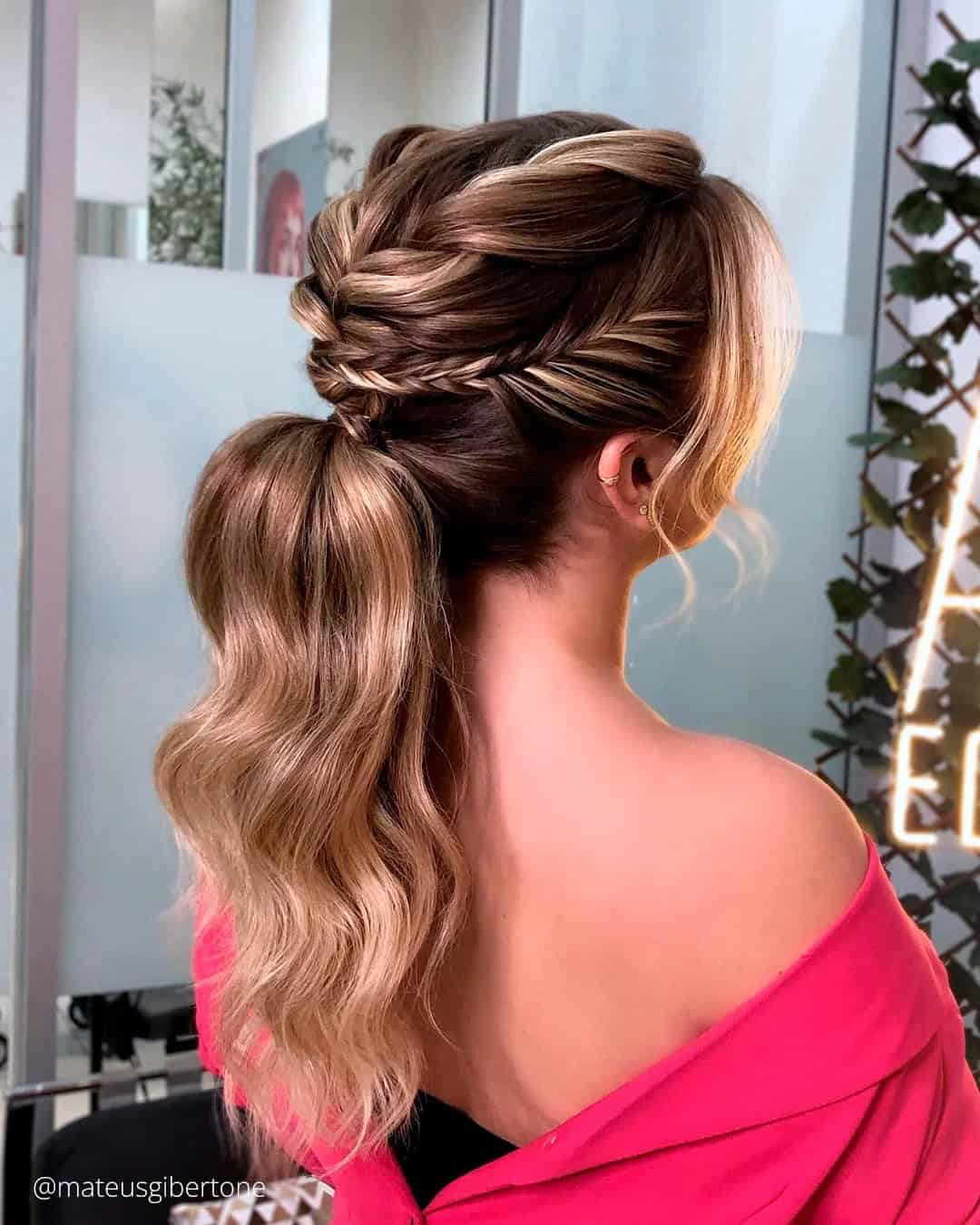 Bridal Ponytail Hairstyles With Braids