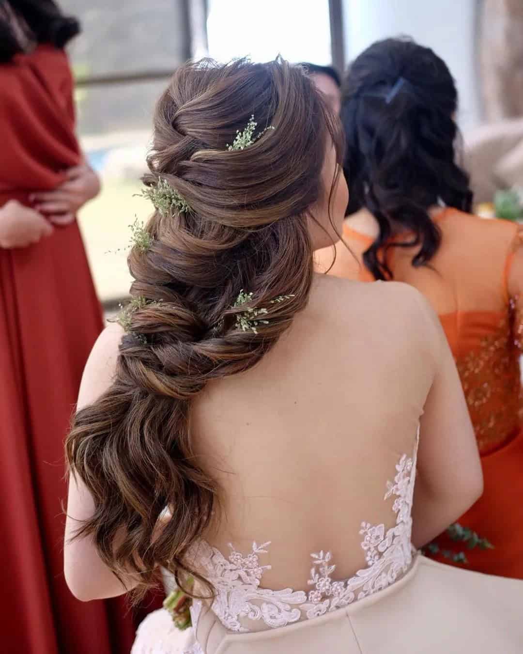 Asian Wedding Hairstyles for Long Hair