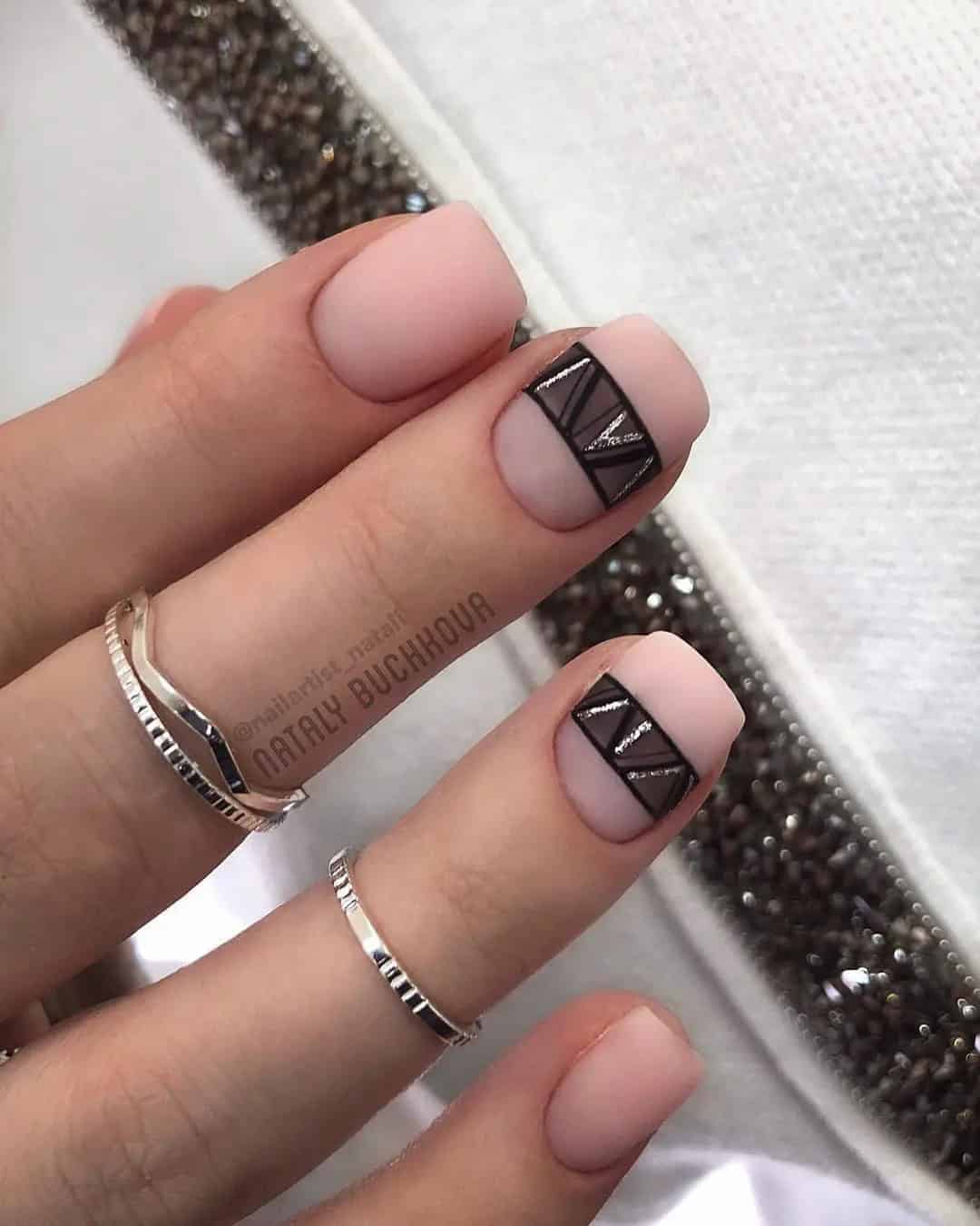 Matte Nails For a Bride