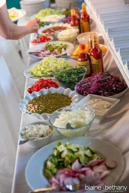 The classic taco bar