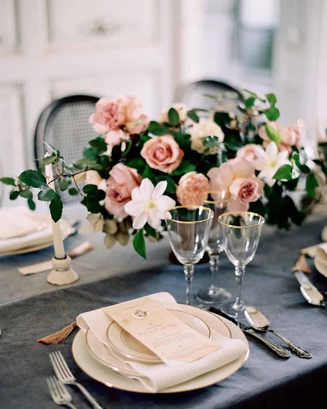 Wedding Centerpieces with Greenery