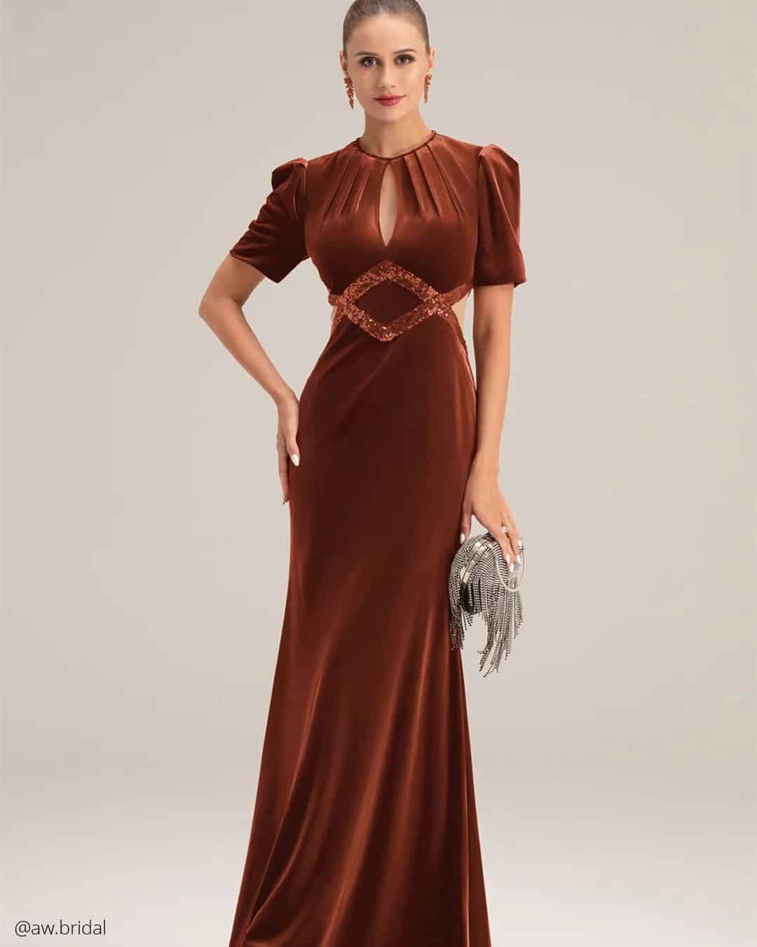 Cinnamon Wedding Guest Dress Ideas