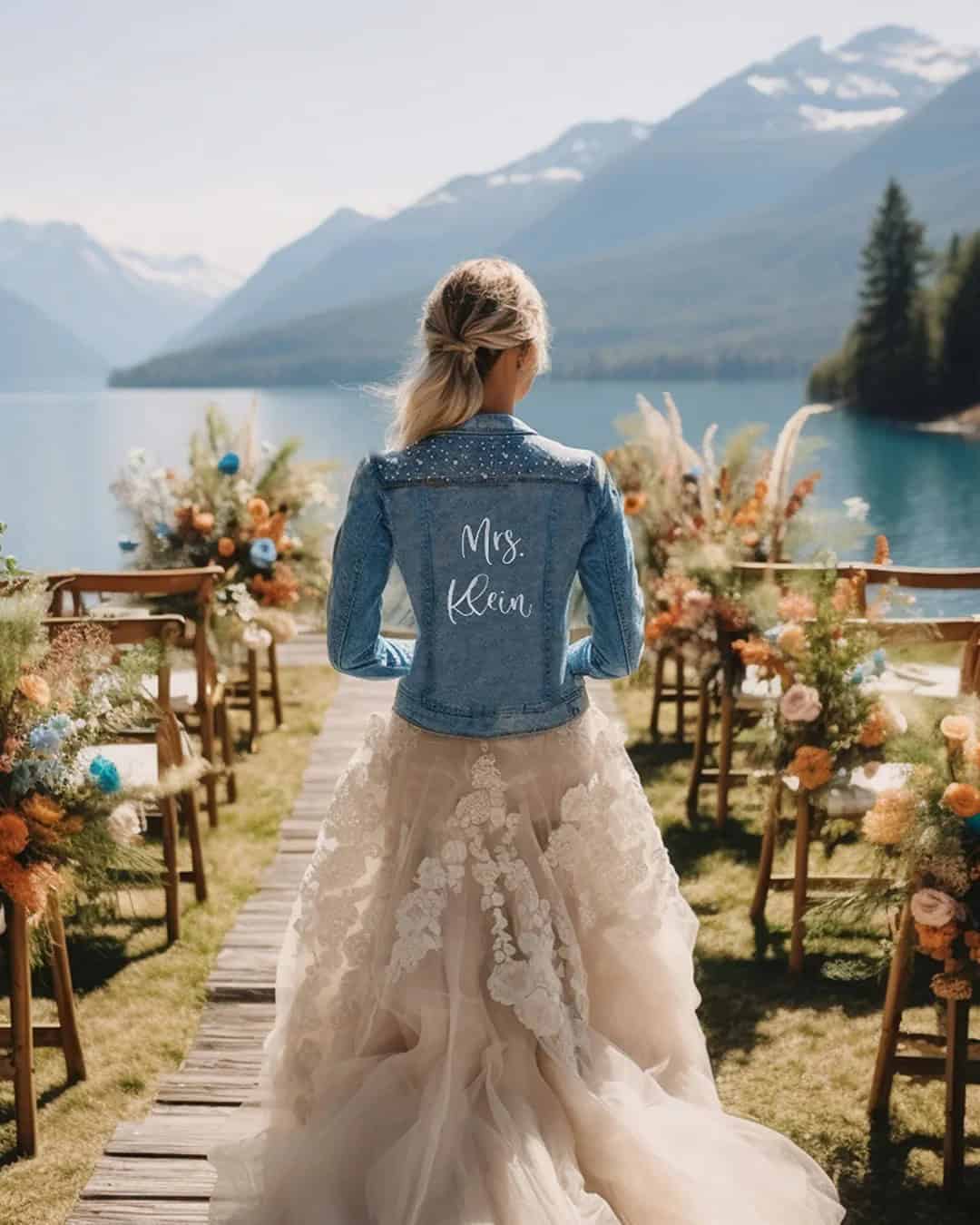 Bridal Jacket With Your New Last Name