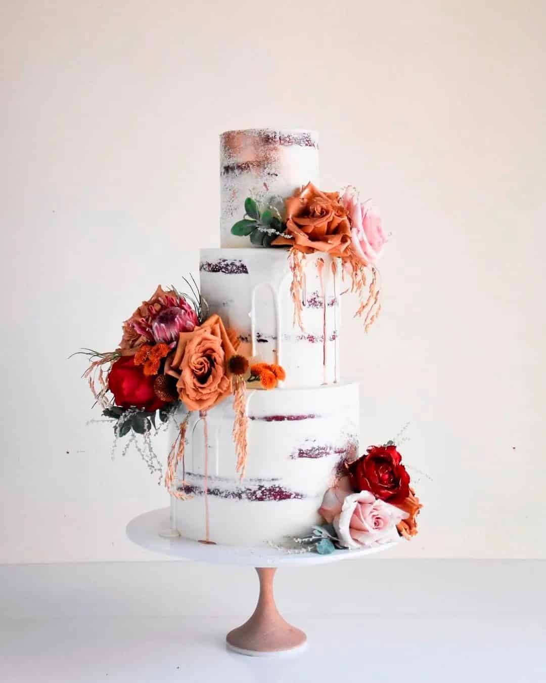 Charming Naked Drip Cakes