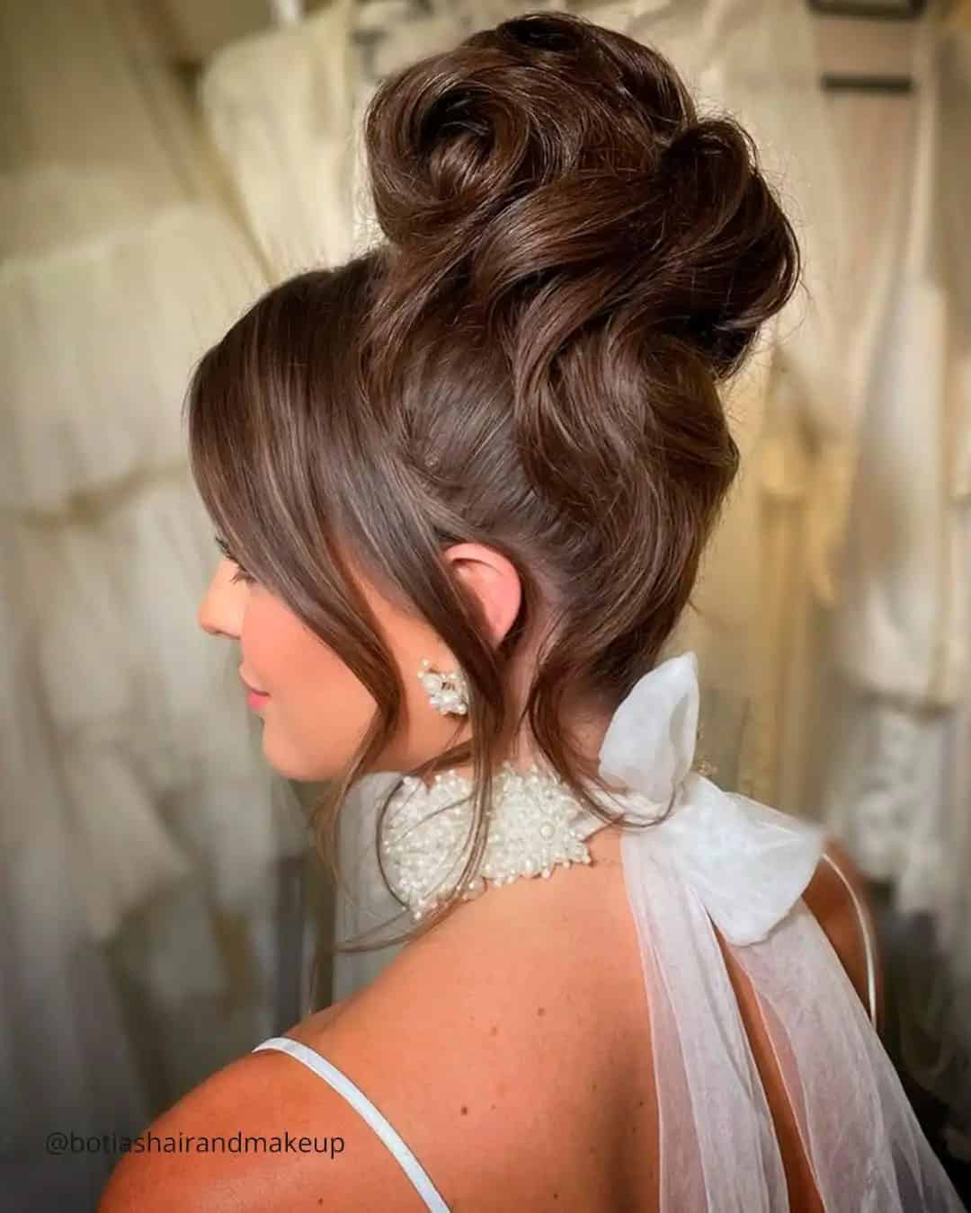 High Bun Wedding Hairstyles