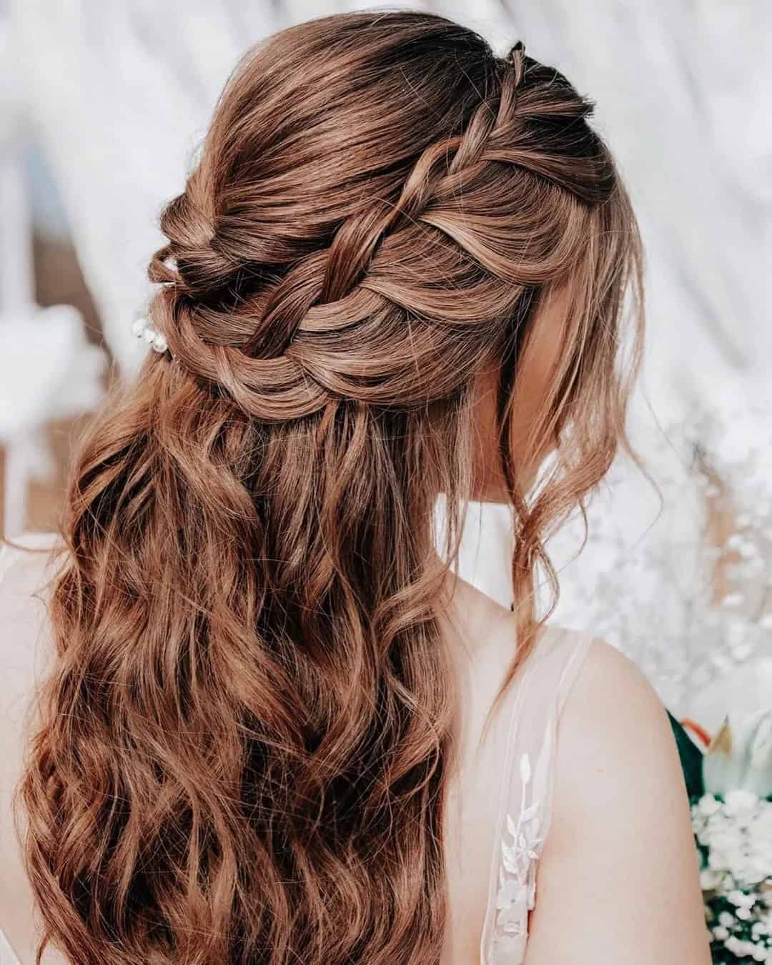 Braided Wedding Hairstyles Down