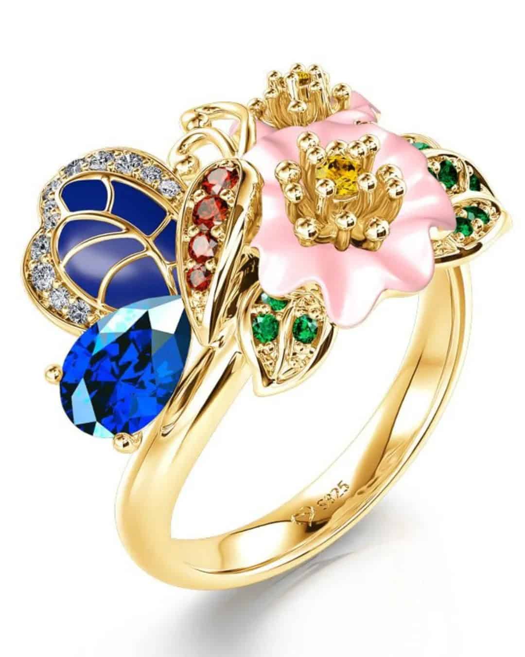 Flower-Inspired Engagement Rings