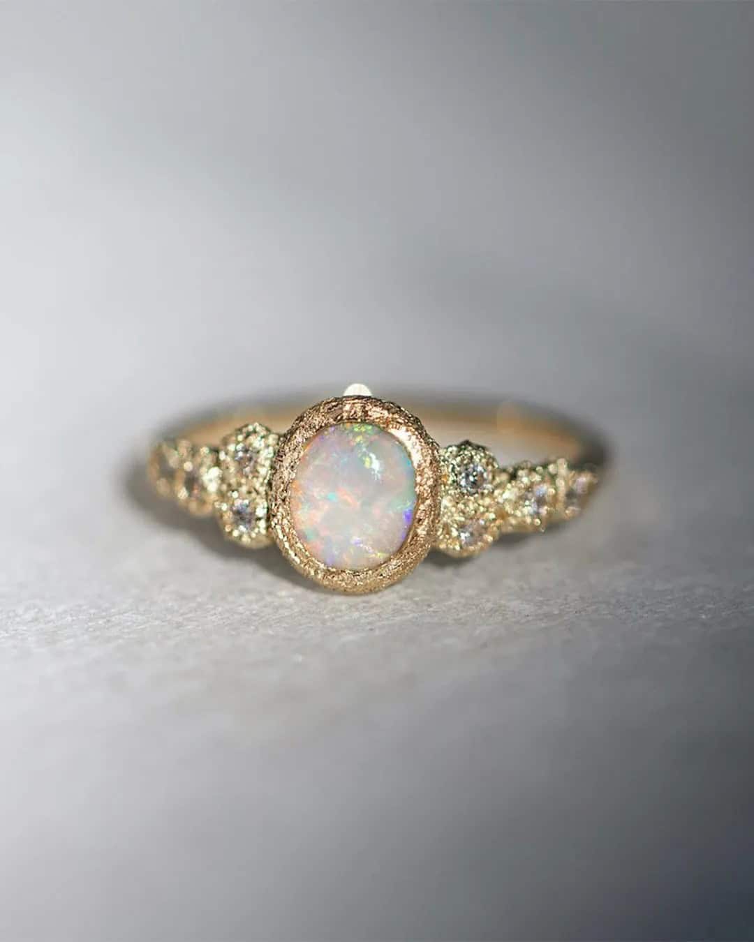 Colored Engagement Rings – Opal