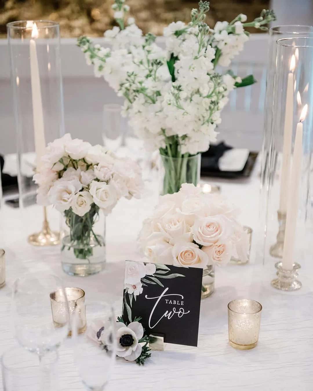 Tall Candle Wedding Centerpieces