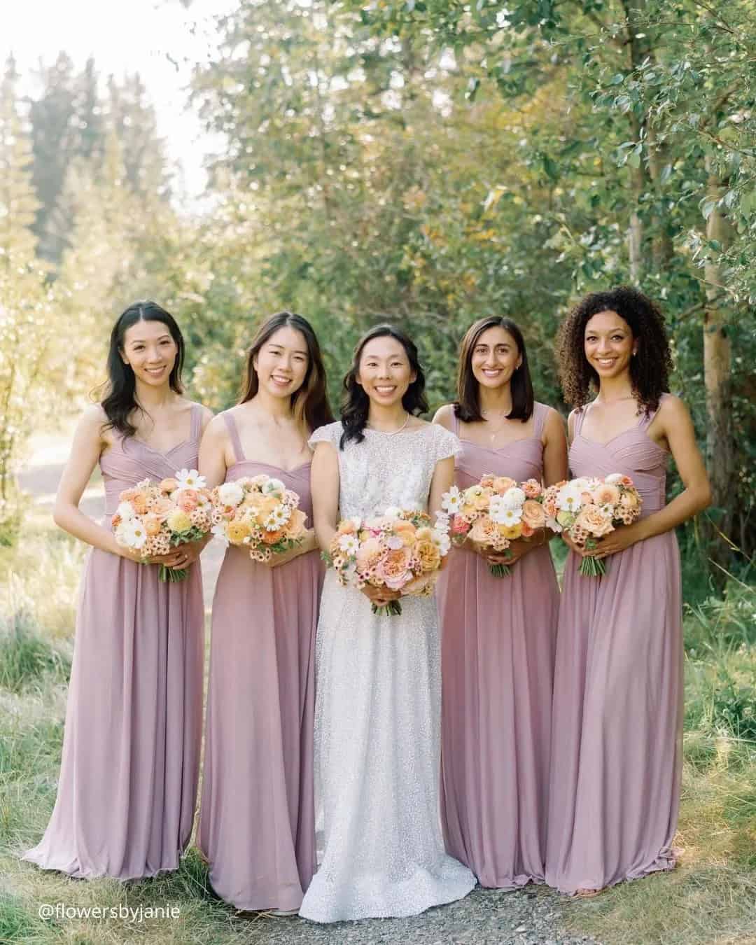 Cheerful Peach Bouquets