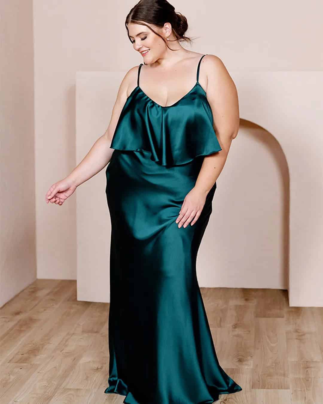 Emerald Green Bridesmaid Dresses Plus Size