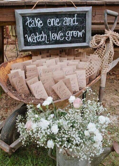 Grow your garden wedding favors