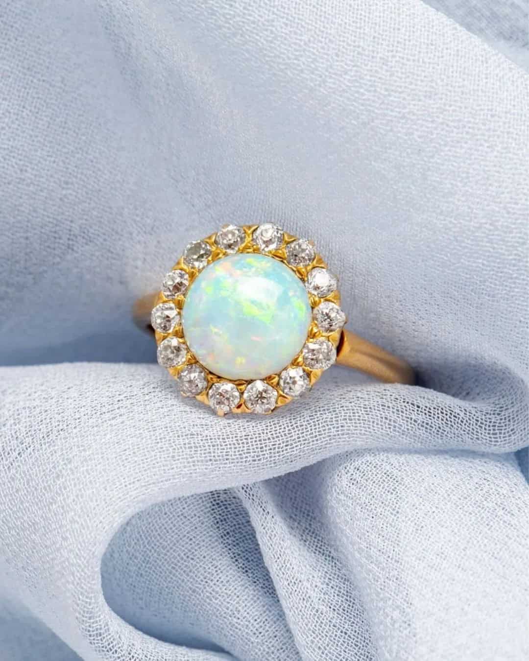 Vintage Opal Engagement Rings