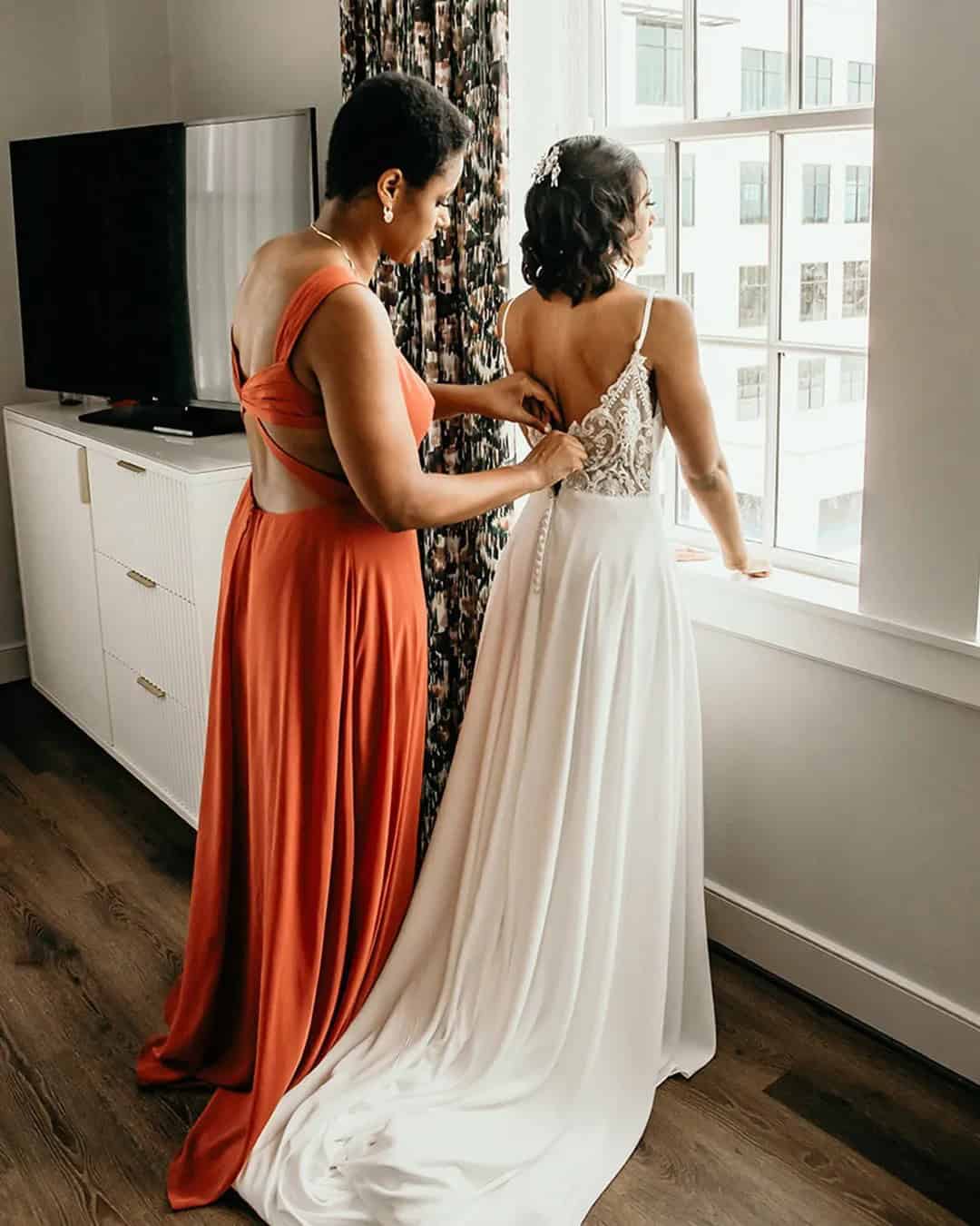 Rust Color Mother Of The Bride Dresses