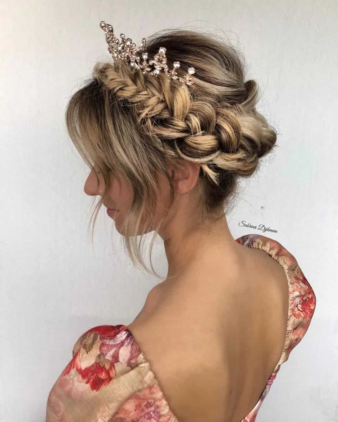 Bridal Updo Ideas With Crown