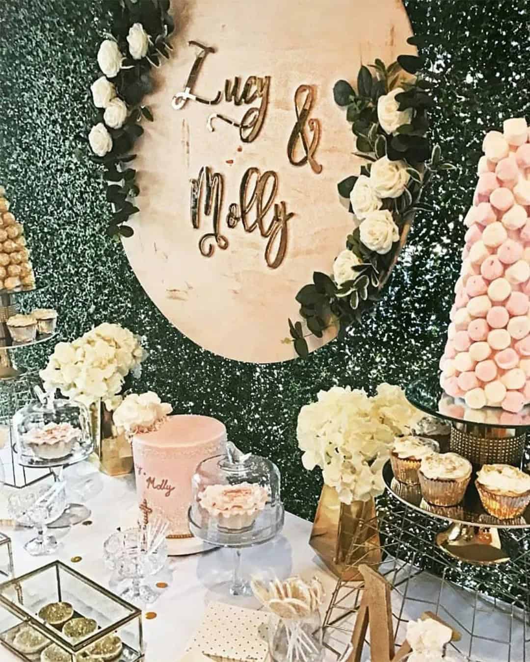 Dessert Bar for a Wedding