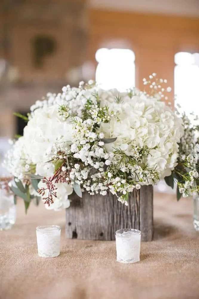 Beautiful Wooden Box Centerpieces