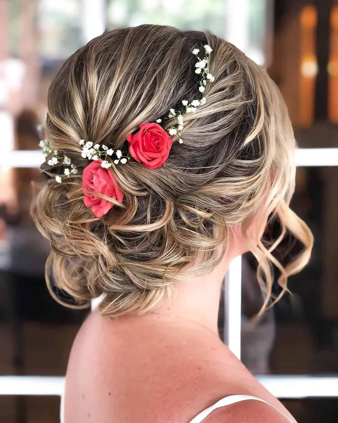 Rustic Wedding Hairstyles for Short Hair