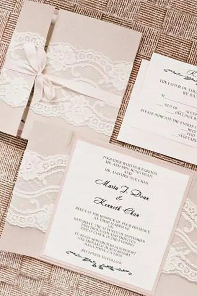 Vintage-Inspired Wedding Invitations