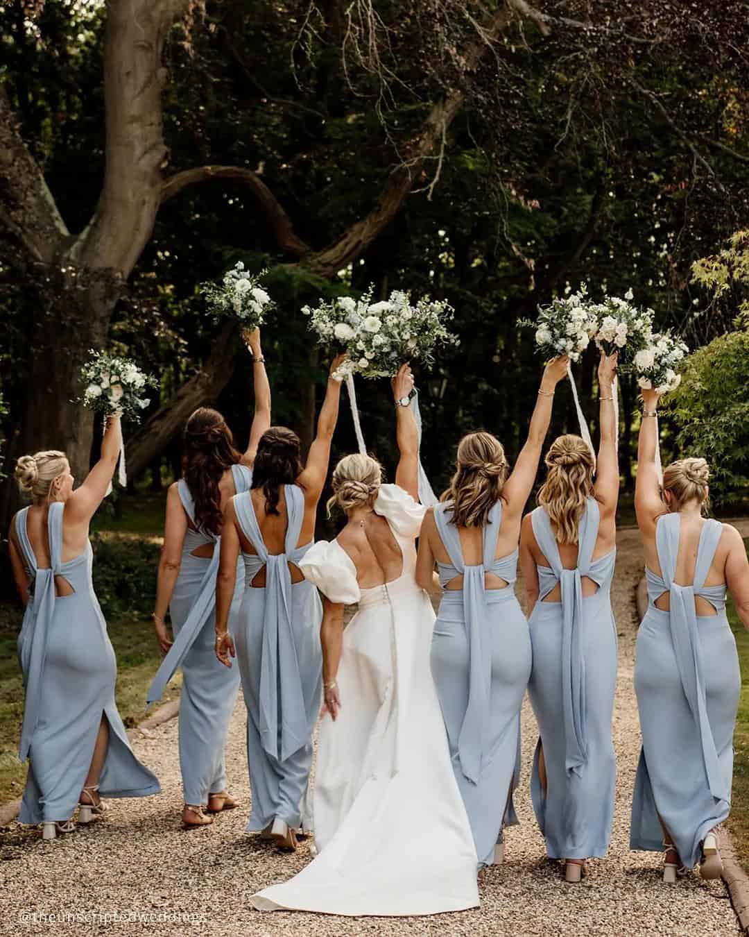 Powder Blue Bridesmaid Dresses