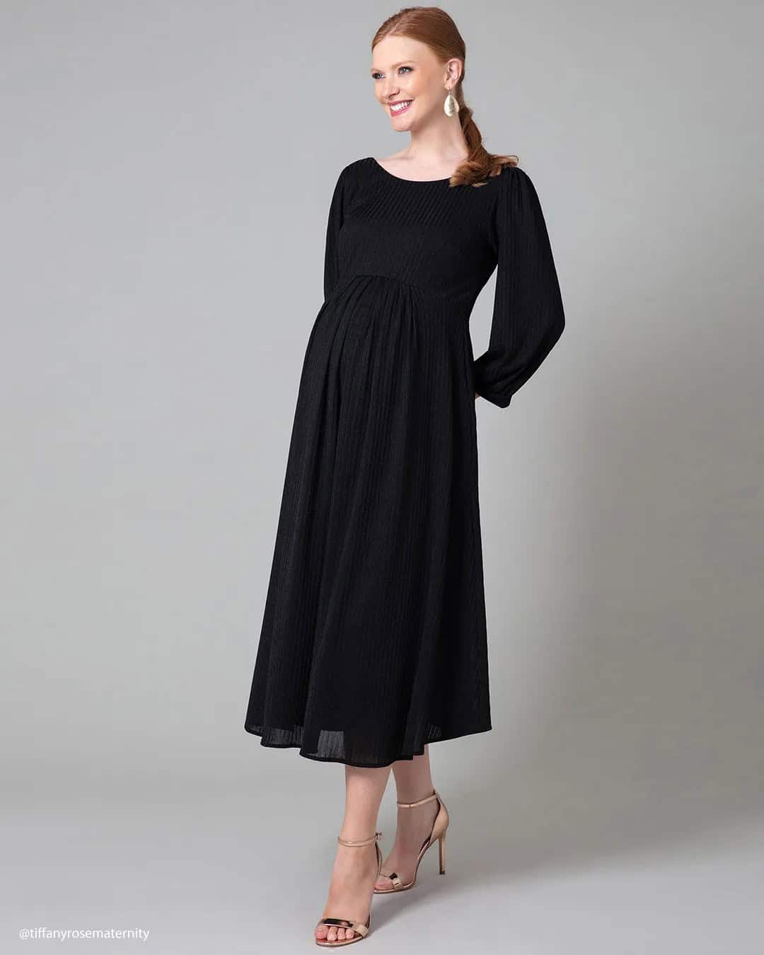 Maternity Wedding Guest Dress for Winter