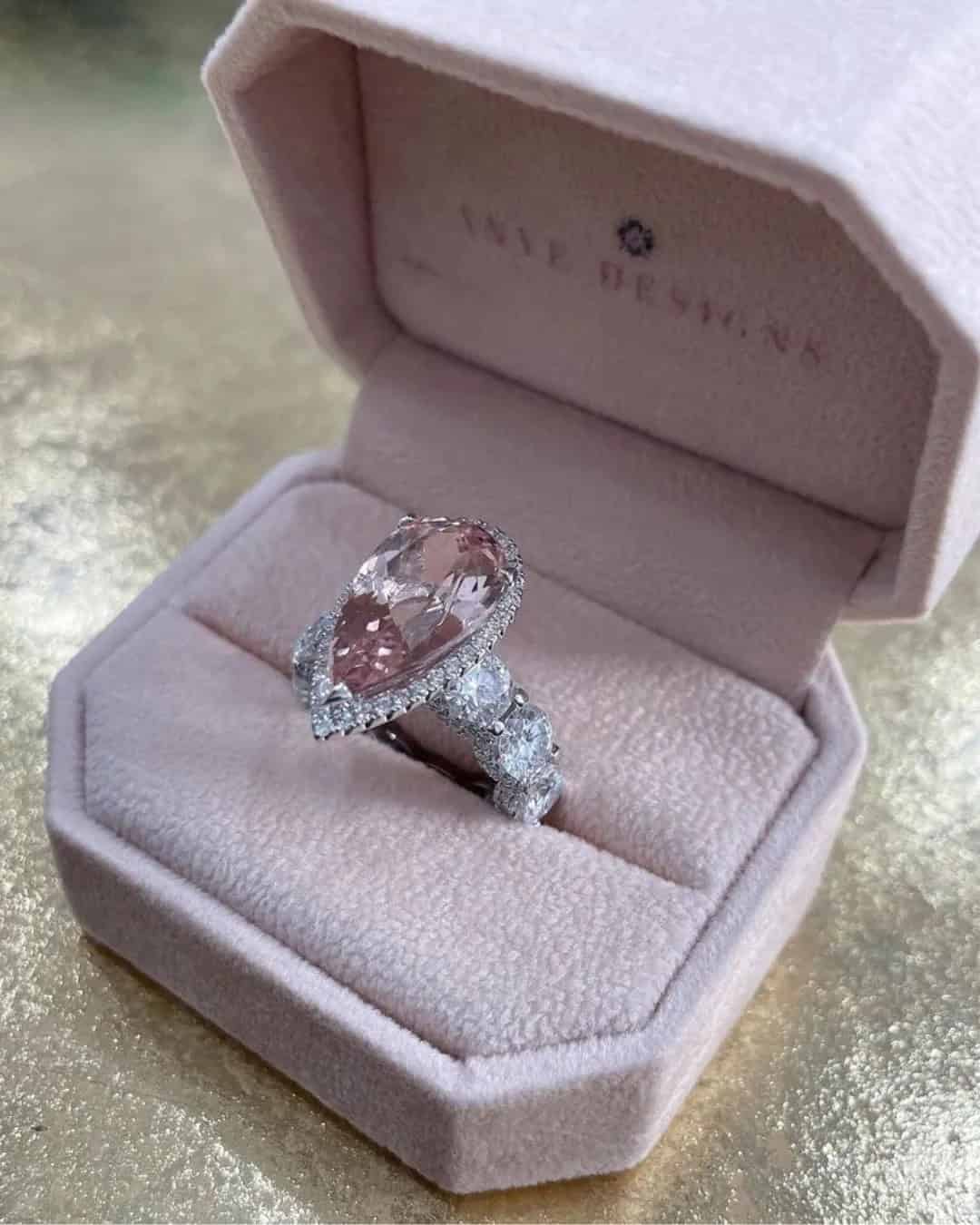 Beautiful Pear Cut Engagement Rings