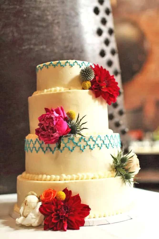 Mexican Themed Wedding Cakes With Cactus