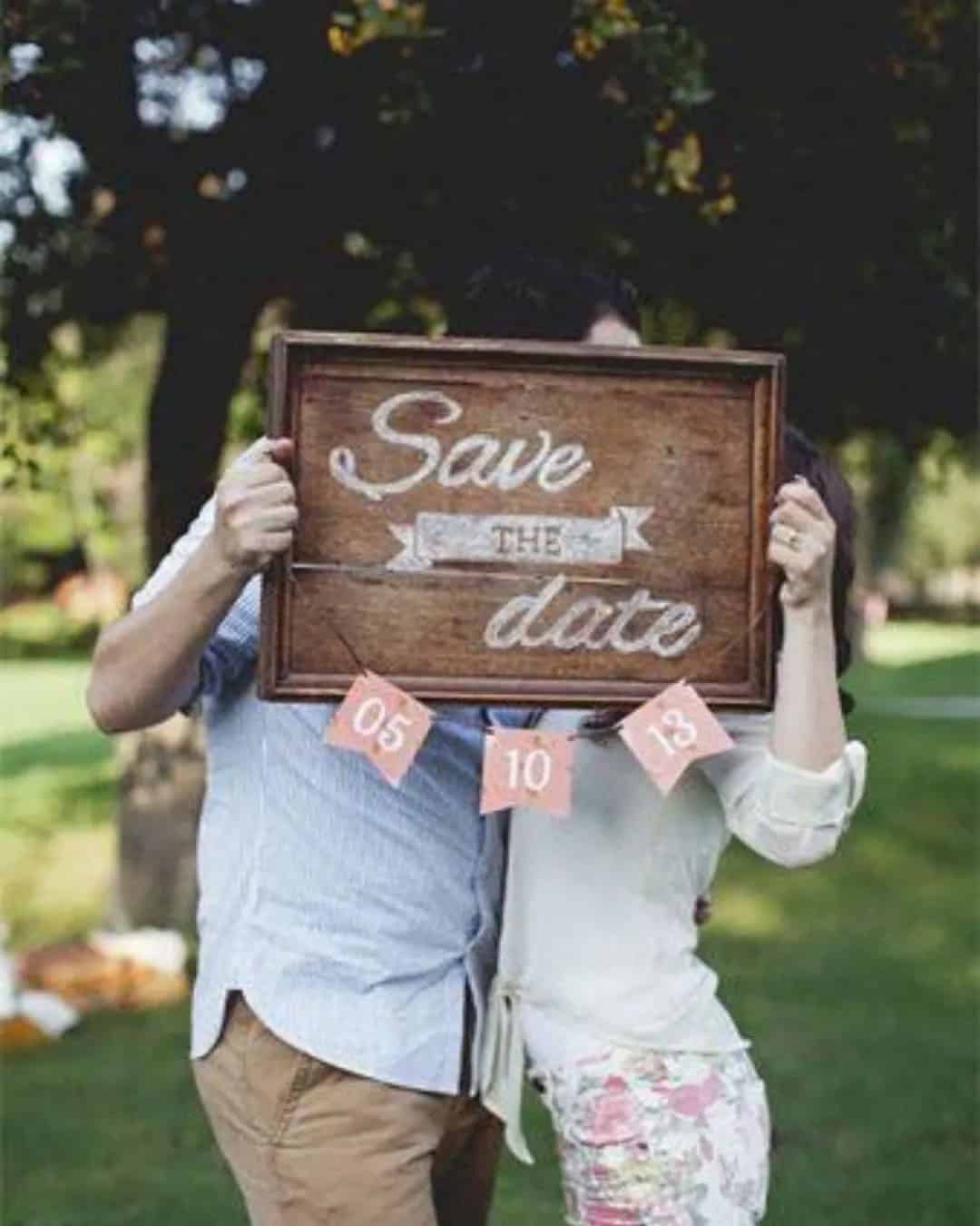 Wooden Boards To Save The Date