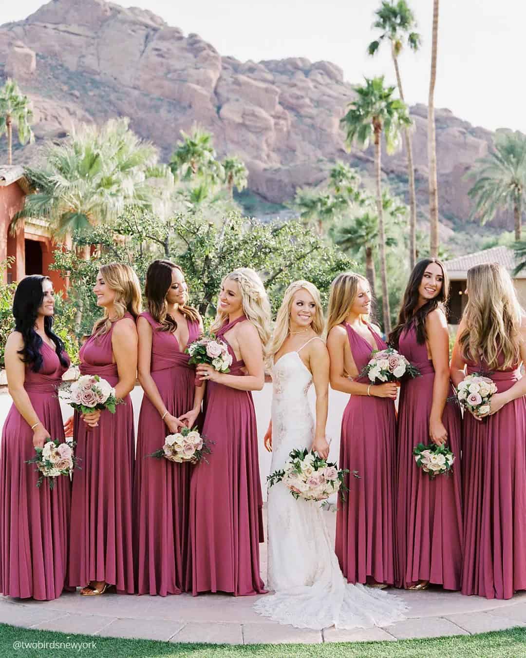 Dark Blush Bridesmaid Dresses