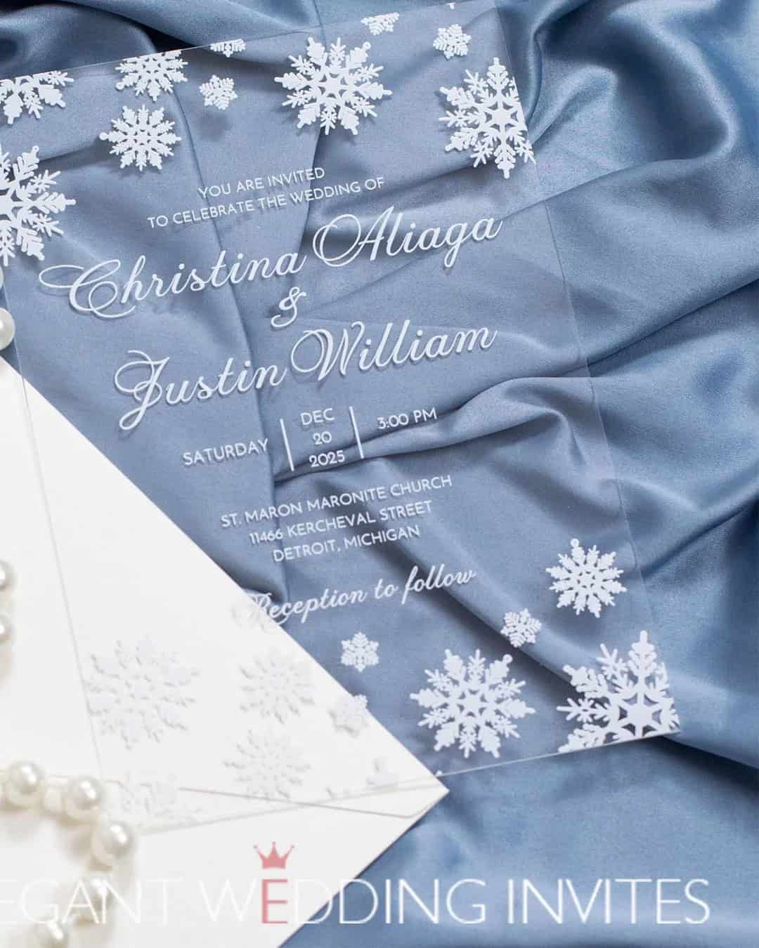 Christmas Wedding Invitations