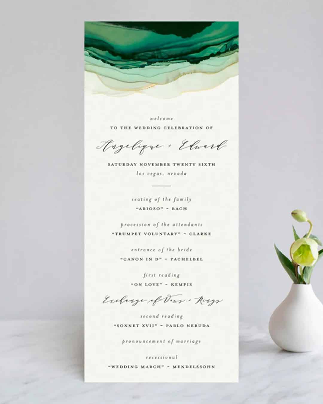 Latest Wedding Program Trends