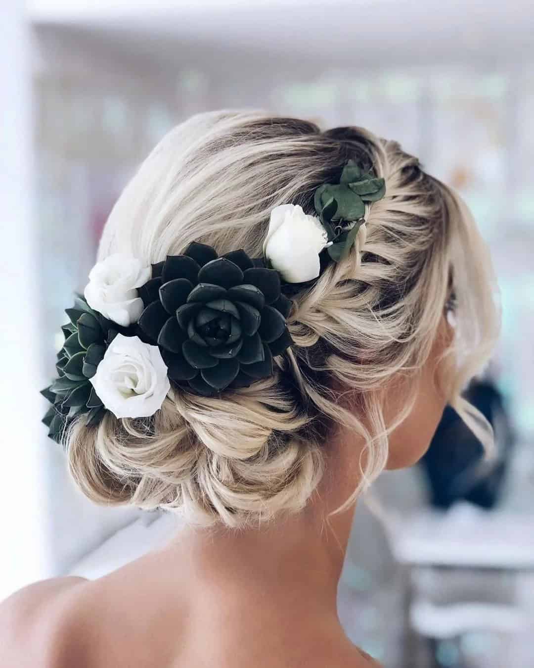 Boho Wedding Hairstyles For Short Hair