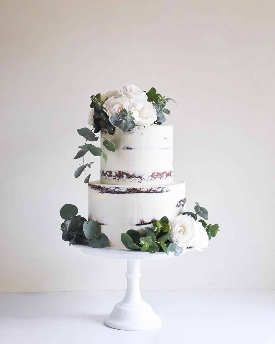 Wedding Cakes With Greens