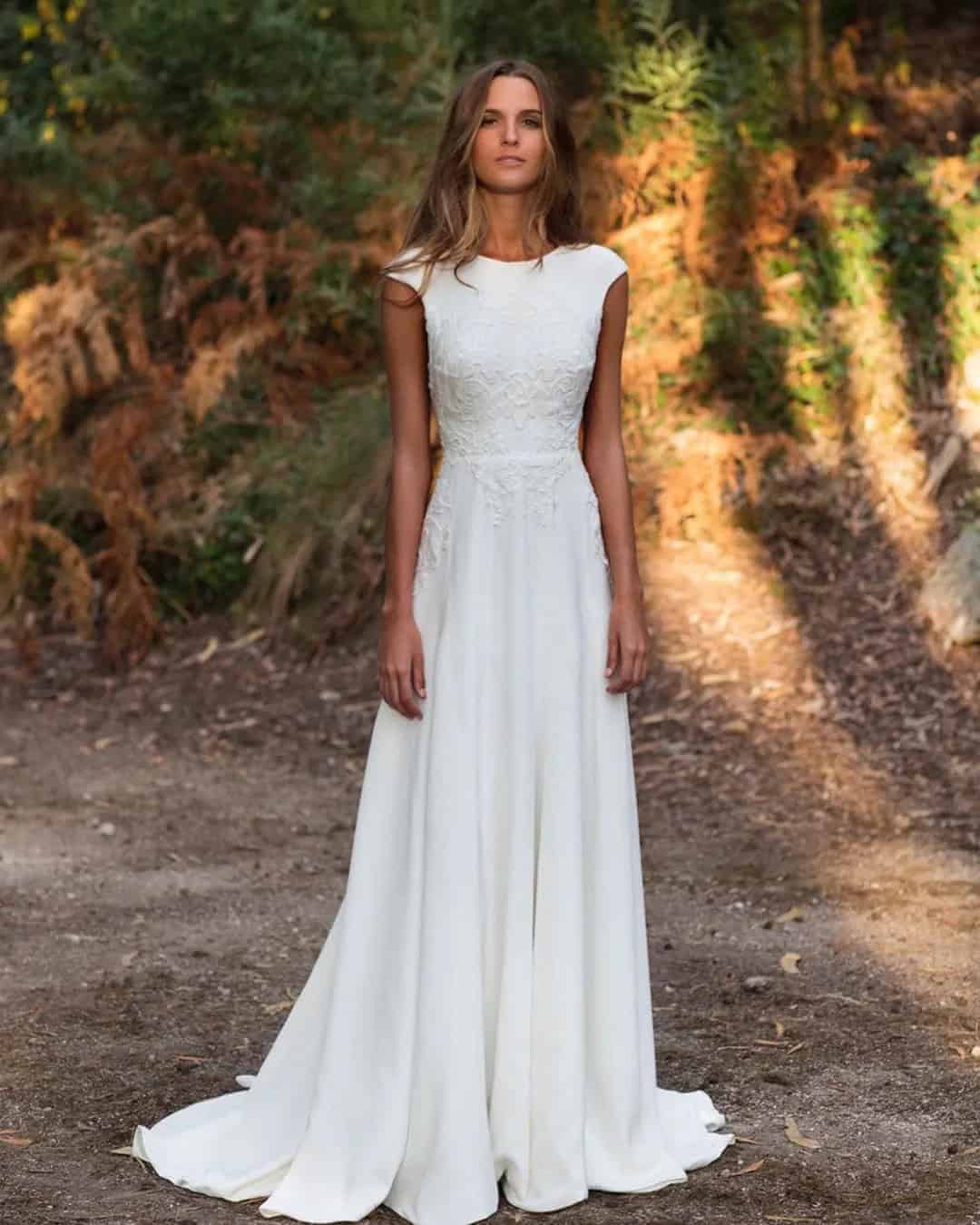 Modest Boho Wedding Dresses