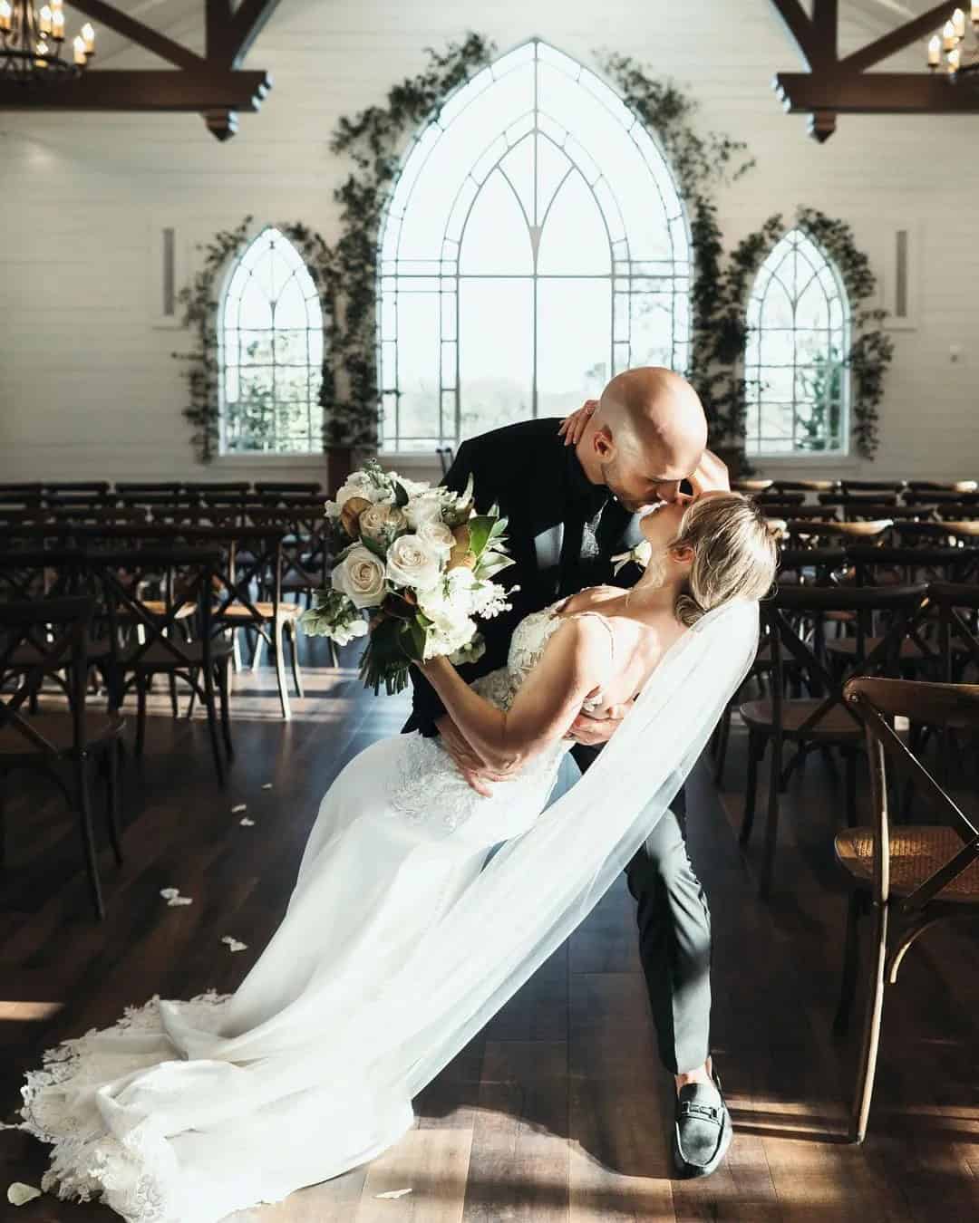 Tango-Style Wedding Kissing