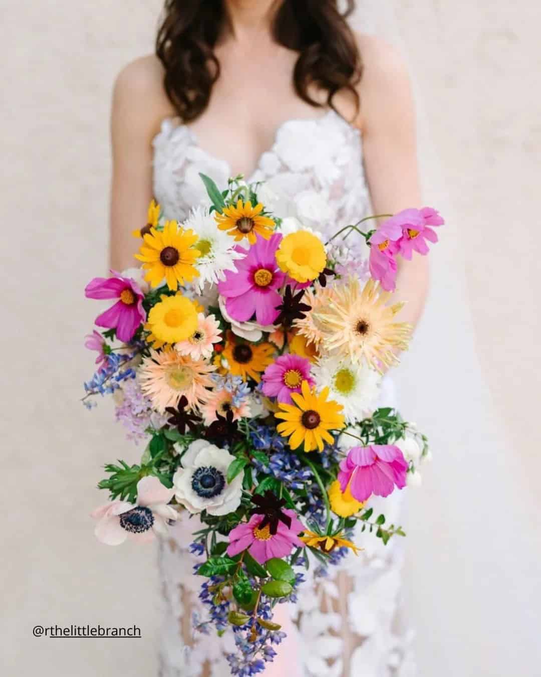 Fall Wedding Bouquets With Sunflowers