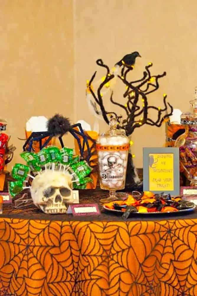 Halloween Cakes and Dessert Table