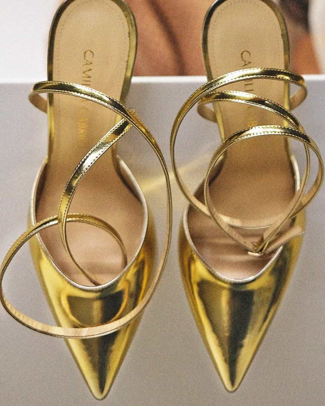 Metallic Gold Wedding Shoes