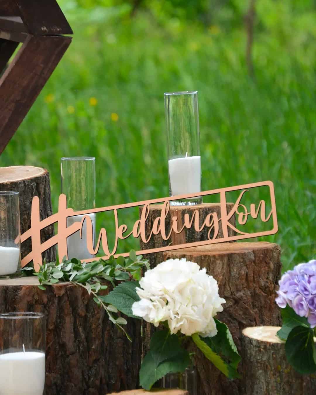 Wedding Hashtag Sign Ideas