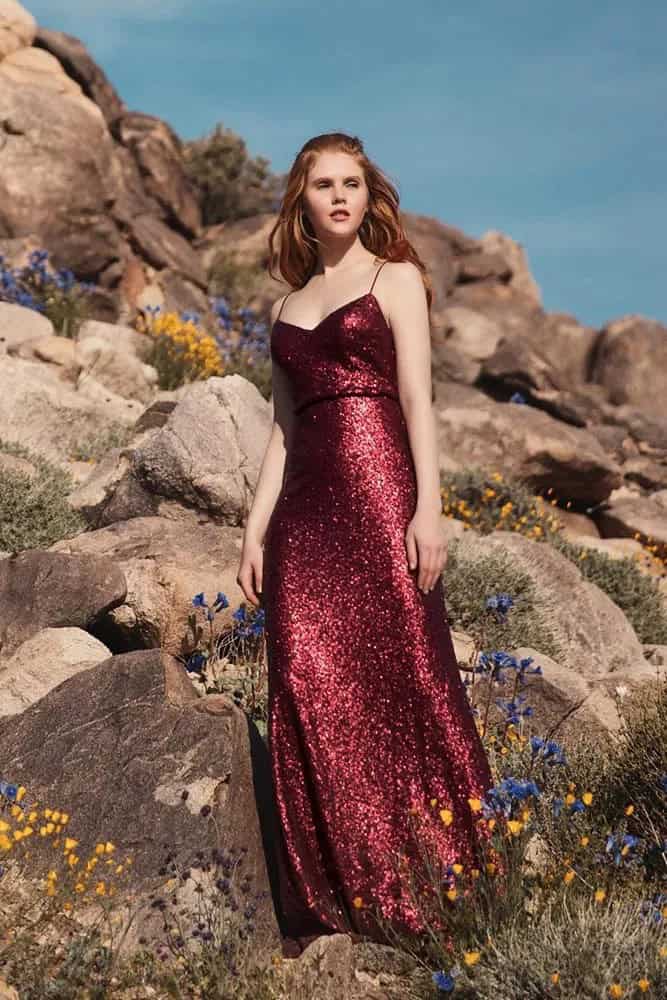 Burgundy Bridesmaids Dresses