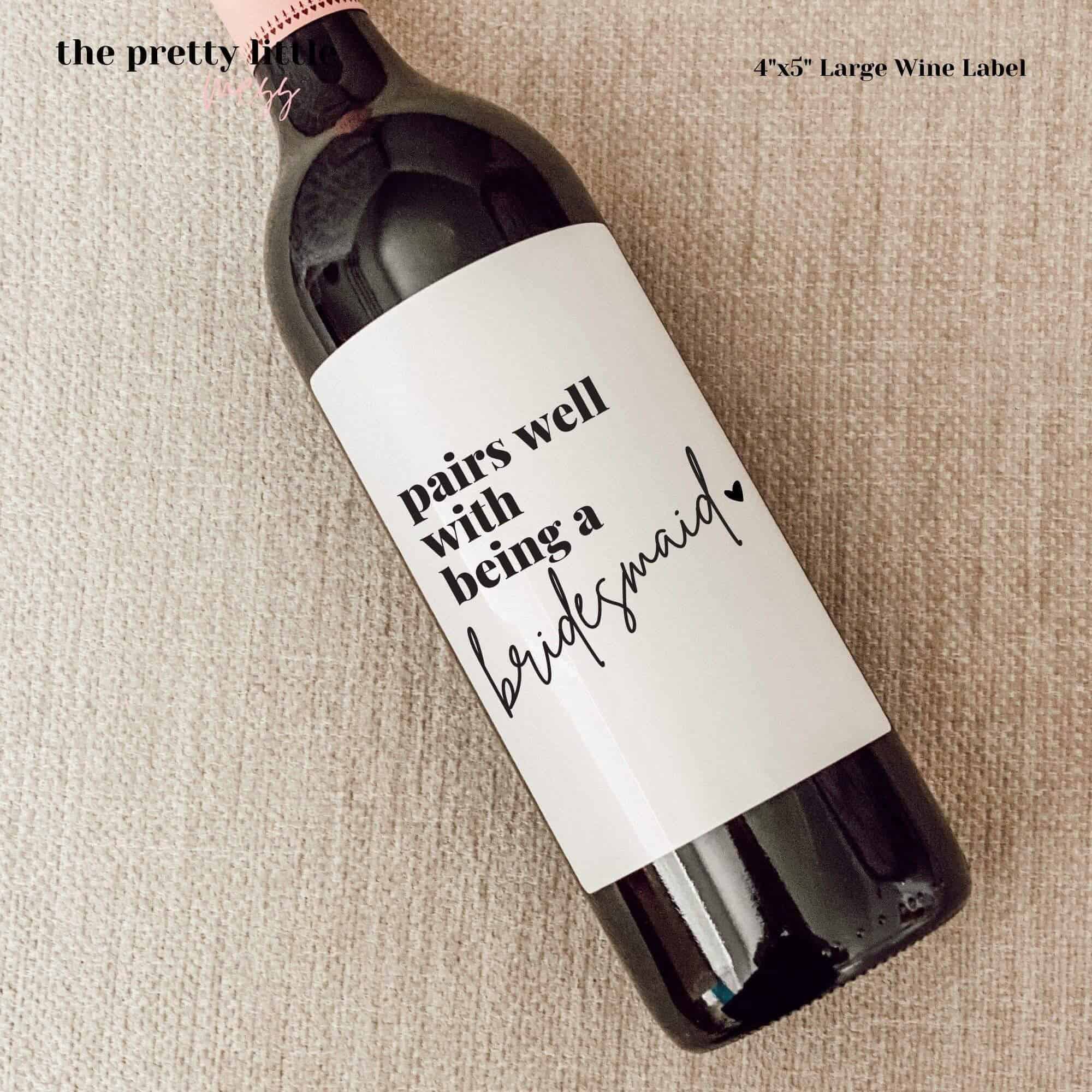 Personalized wine label