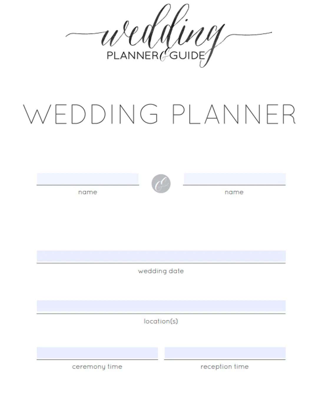 Wedplan Wedding Checklists And Worksheets